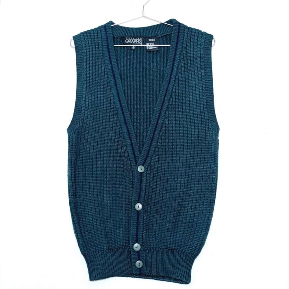 Vintage Cable Knit Sweater Vest